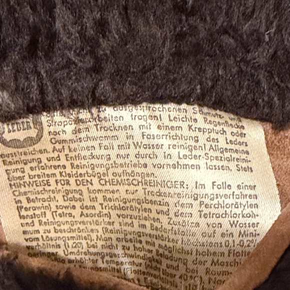 Vintage Brown Suede Trench Coat with Fur Collar Wounded Bird - Picture 10 of 10